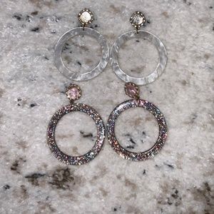 2 pairs of Sugarfix hoop earrings